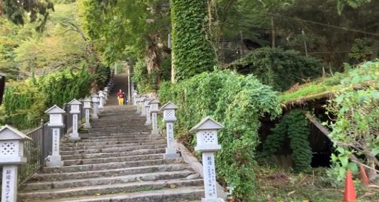 湯泉神社 階段